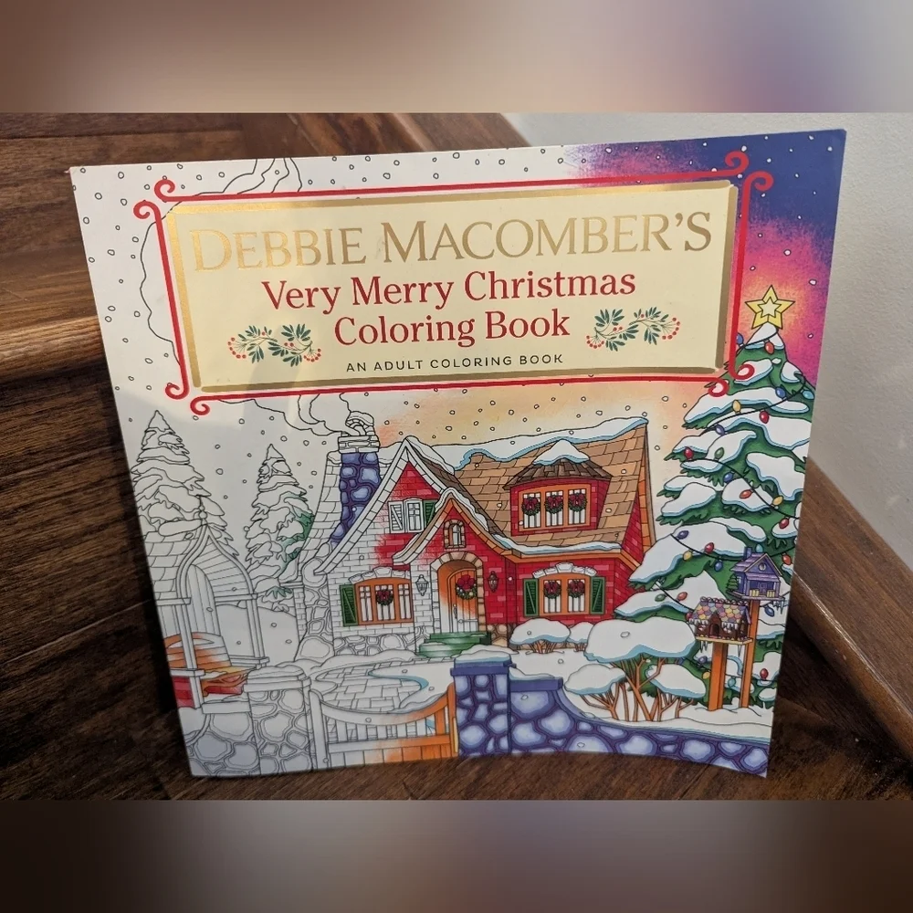 Debbie Macomber's Very Merry Christmas Coloring Book: & Crayola Markers New! - Picture 3 of 7